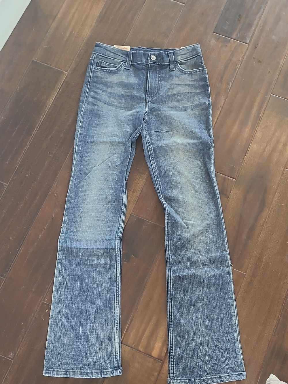 Wrangler Girls Faded Blue Bootcut Jeans